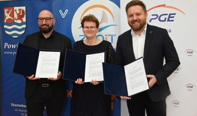 Podpisanie listu intencyjnego w sprawie powstania klasy offshore wind w Zespole Szkół Ogólnokształcących i Technicznych w Ustce