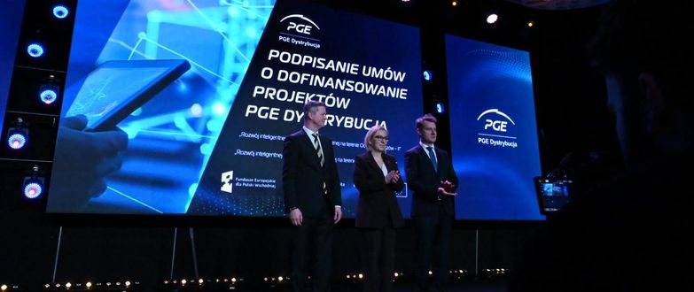 podpisanie umów o dofinansowanie projektów PGE Dystrybucja