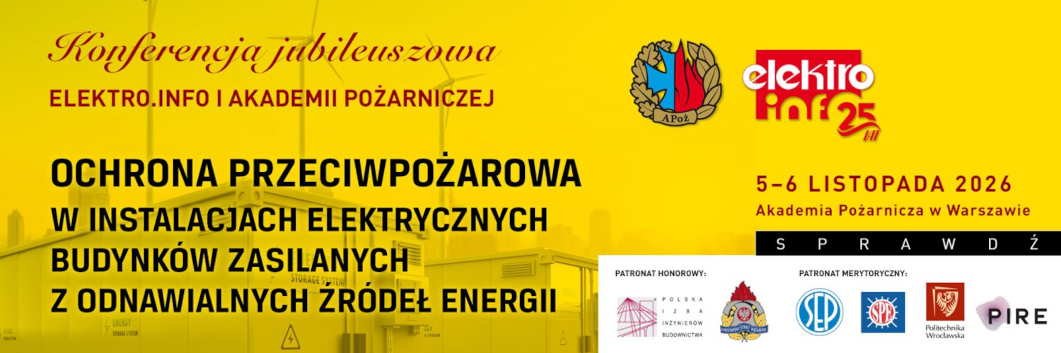 Ochrona przeciwpożarowa instalacji OZE na konferencji pt. Ochrona przeciwpożarowa w instalacjach elektrycznych budynków zasilanych z OZE. 